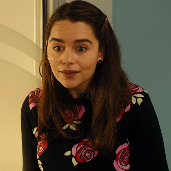 H&M Black Rose Sweater ASO Louisa Clark in Me Before You - Picture 7 of 9